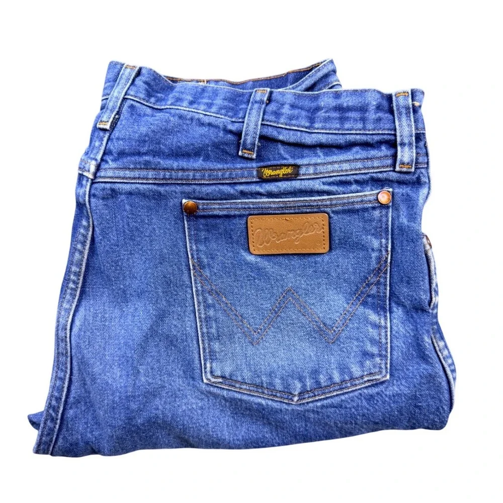 Wrangler‎ Cowboy Cut Original Fit Jeans Mens 40x30 Blue Denim Western Straight